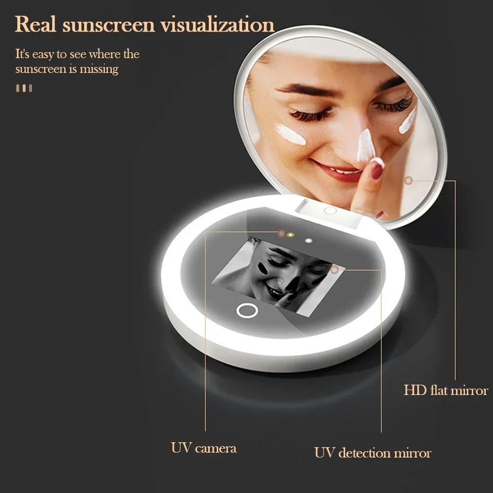 UV Mirror Sunscreen Testing Camera with LED Light